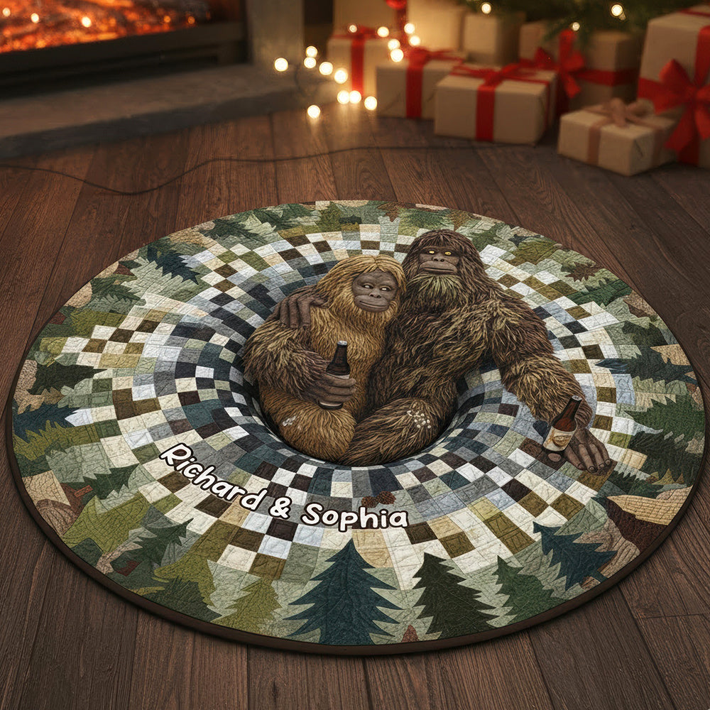 Cozy Forest Escape Round Mat, Halloween Personalized Gifts For Couple 3c688d1f-25bf-4c88-b990-5907d137794a-2.jpg