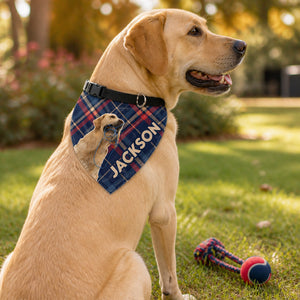 Custom Pet Photo Bandana – Paw Medallion Name Design - Personalized Pet Bandana Collar With Adjustable Buckle 3c7256a7-6fc0-4907-8876-ca1a7ee166e6.jpg