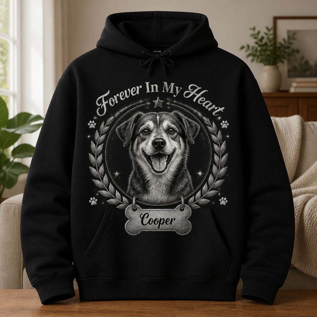 Forever In My Heart Dog Memorial Hoodie - Personalized Name - Personalized Hoodie 3c90cedc-a78b-493d-a5dc-0003c0af1801.png
