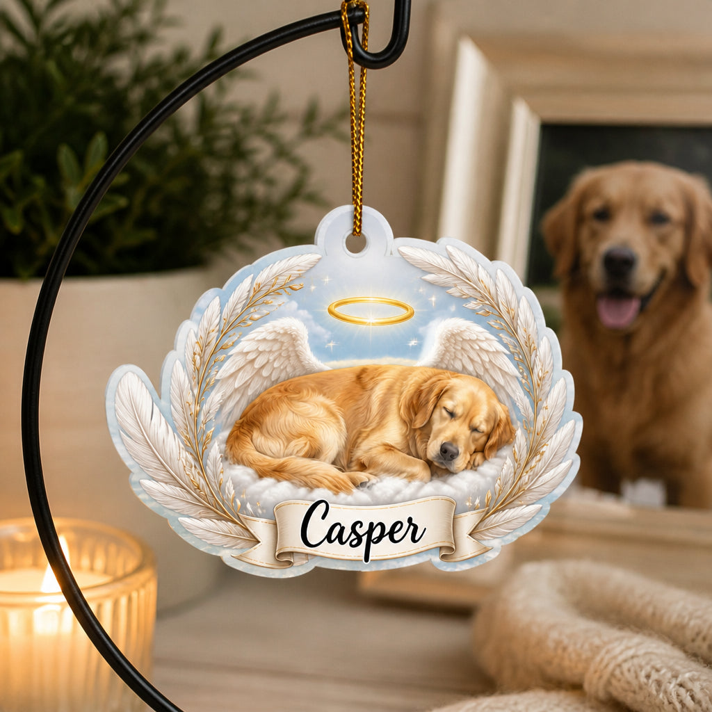 Angel Pet Memorial Shape Ornament – Upload Pet Photo & Name - Personalized Shape Ornament 3c9fcdc6-1fef-4988-b161-5ed62180ea30.jpg