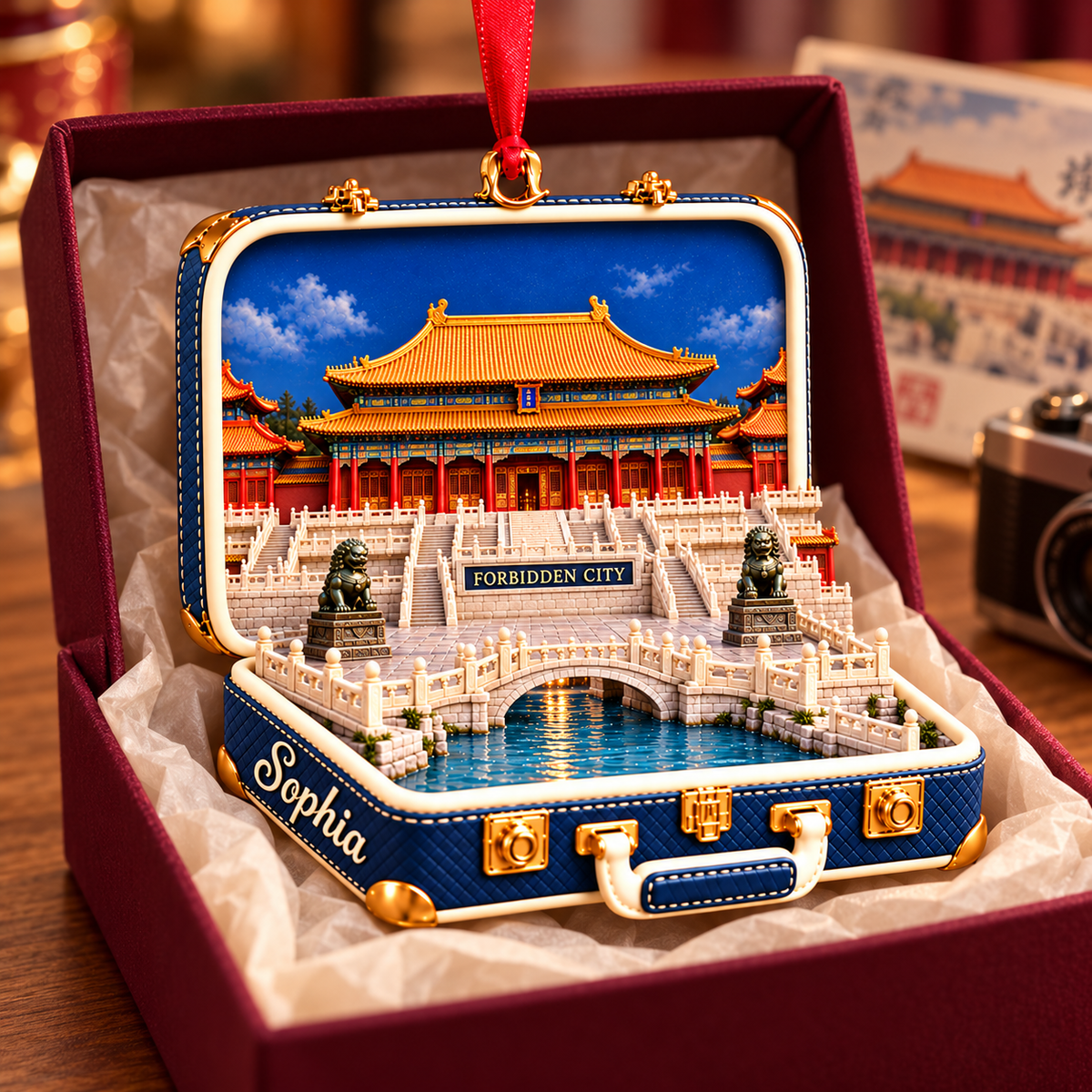 Personalized Forbidden City 3D Suitcase Christmas Ornament – Beijing Travel Souvenir & Gift for China Lovers 3ca2a7c6-59c6-4119-a4f0-cac184b291ef-Sophia-s-Forbidden-City-Travel-Keepsake-2.png