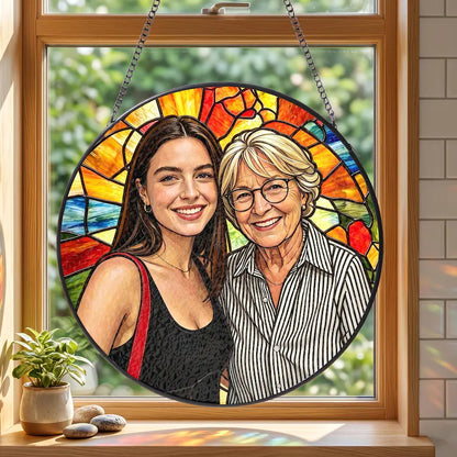 Custom Stained Glass Photo Suncatcher: Personalized Grandma Portrait Window Hanging, Mother's Day Gift, Family Keepsake 3caf24b3-6496-4f71-bde8-2995b64c1ad7-ggfgf-1-.webp