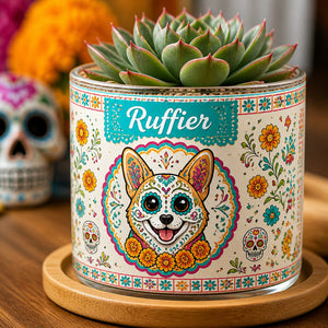 Custom Sugar‑Skull Pet Portrait Planter - Personalized Mini Glass Plant Pot 3cd2233a-5b53-4d99-b5d4-4b6e097d1bfd.jpg