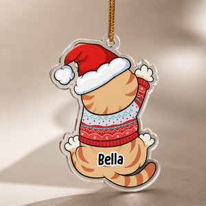 Personalized Christmas Cat Acrylic Ornament - Personalized Transparent Acrylic Ornament 3ce8788d-5248-495c-b74f-02d984b70c87.jpg