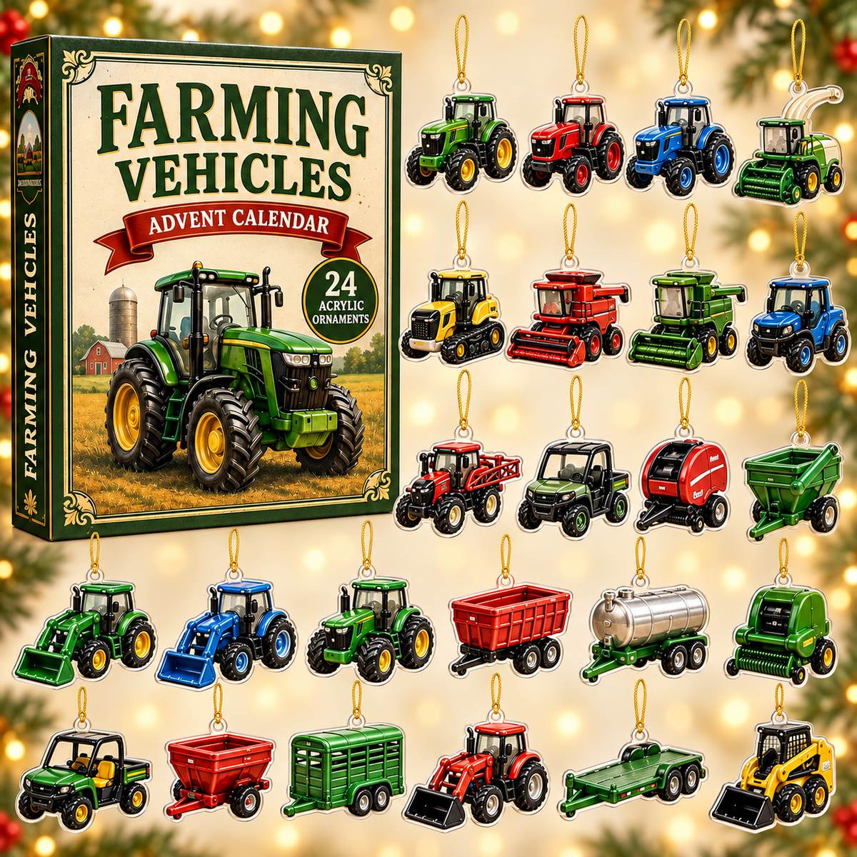 Farming Vehicles World Advent Calendar 2026 - 24-Day Festive Countdown, Acrylic Charms Blind Box - Gift For Vehicle Lovers 3cefa919-6099-4443-bf52-c431c8b22e59-farming-box-charms.png