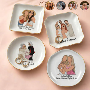 Custom Photo Faceless Portrait Besties Forever Friendship Ring Dish, Personalized Best Friends Illustration Jewelry Dish, Birthday Gift 3cf24883-30f8-420f-a6ad-fce48cacb58b-5.jpg