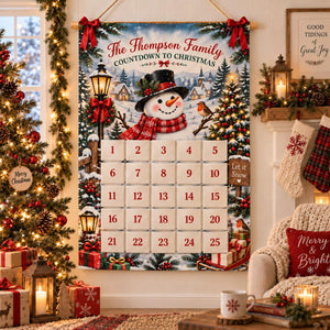 Personalized Reusable Fabric Advent Calendar, Snowman Christmas Countdown, Custom Family 25 Pocket Advent Calendar, Holiday Wall Xmas Decor 3d0c4169-4712-420b-b6e8-e73ac7cb9fdd-il_1588xN.8575971377_hw1j.jpg