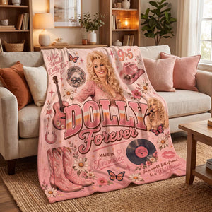 Dolly Parton Blanket, Dolly In Loving Memory Throw, Retro Dolly Forever Flannel Fleece Blanket, Country Music Fan Gift, 9 to 5 Western Decor 3d110ace-ed41-499c-b3c7-9569208e8570-dfsgdhyrtju.jpg