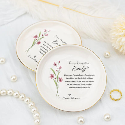 Daughter Ring Dish Personalized Ceramic Jewelry Tray Heart Dish Gift From Mom Floral Keepsake 3d19ff53-325f-4839-ac27-a3934f8604ea-2.jpg