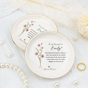 Daughter Ring Dish Personalized Ceramic Jewelry Tray Heart Dish Gift From Mom Floral Keepsake 3d19ff53-325f-4839-ac27-a3934f8604ea-2.jpg