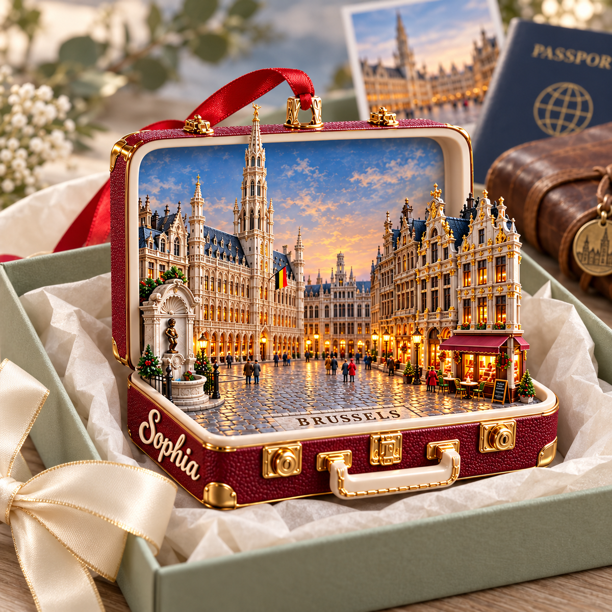 Personalized 3D Brussels Grand-Place Suitcase Christmas Ornament – Belgium Travel Souvenir & Gift for Brussels Lovers 3d207c40-05b5-467d-8079-f0588f205cb3-Brussels-Grand-Place-suitcase-ornament-3.png