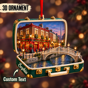 Personalized 3D Temple Bar Suitcase Christmas Ornament – Dublin Ireland Travel Souvenir & Gift for Dublin Lovers 3d27ea98-1a77-48cc-9bd0-1b4c789bafe8-Dublin-Temple-Bar-suitcase-ornament.png