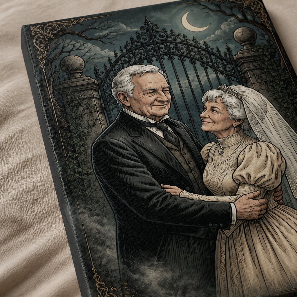 Custom Gothic Wedding Couple Portrait Canvas – Photo to Illustration - Personalized Canvas 3d326038-9a7a-46fb-a8b2-bba6de5eadfb.jpg