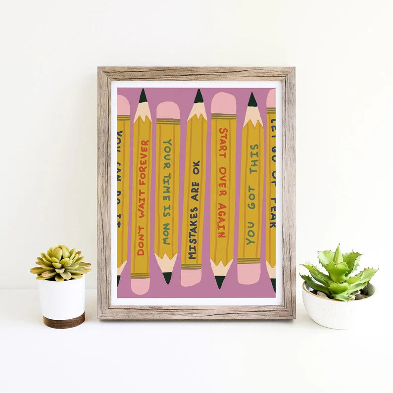 Giclee Classroom Inspirational Art Print - You Got This Pencils - Giclee Print Power Up Home Office Wall Art Wall Decor Kids Room Art 3d51b032-8883-44a5-ba81-f42b7d72ae7e-dfgghfghf-1-.webp