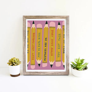 Giclee Classroom Inspirational Art Print - You Got This Pencils - Giclee Print Power Up Home Office Wall Art Wall Decor Kids Room Art 3d51b032-8883-44a5-ba81-f42b7d72ae7e-dfgghfghf-1-.webp