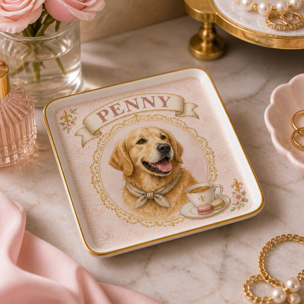 Patisserie Pup Portrait Trinket Dish - Personalized Jewelry Plate 3d56092d-a242-47e0-8a9c-319628c95cb7.jpg