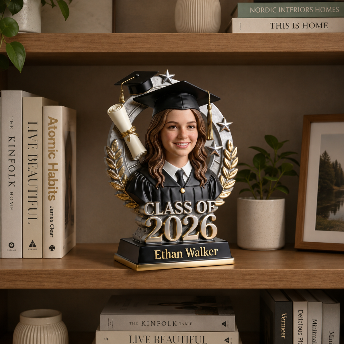 Proud Graduation Trophy - Personalized Graduation Custom Shaped Acrylic Plaque