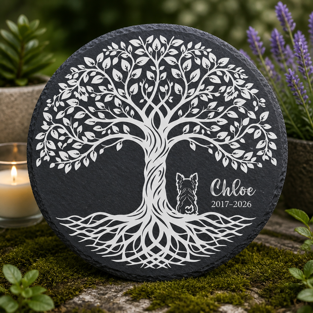 Tree of Life Pet Memorial Slate – Name and Years - Personalized Slate Memorial Stone 3d8e1644-f736-4cf6-a750-093a96403137.png