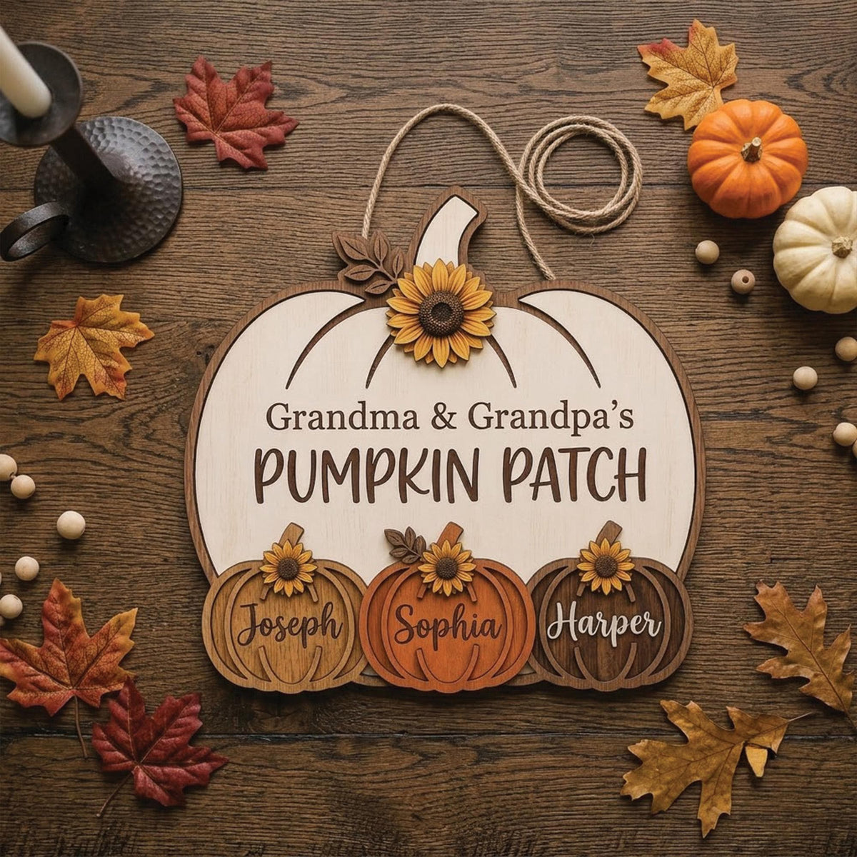 Personalized Grandma Grandpa's Pumpkin Patch Door Hanger, Fall Season Decor, Fall Pumpkin Patch Sign Grandma Thanksgiving Decor, pumpkin kid 3d9e8b02-c065-479a-bfe8-0ea6a936265e-il_fullxfull.8495478987_l2ax.jpg