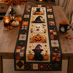 Halloween Quilted Table Runner, Pumpkin and Black Cat Fall Table Runner, Autumn Farmhouse Table Decor, Halloween Table Decor 3da4b8c4-8d43-4f5e-8abe-376b8ea86669-3.png