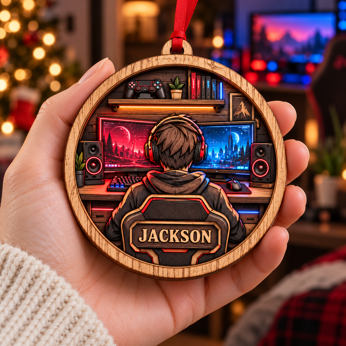 Personalized Gamer Layered Wood Ornament – Custom Gaming Room Christmas Ornament, Boy Gamer Gift, Video Game Setup Wooden Ornament, Christmas Gift for Son 2026 3da780b6-e4b2-4742-82d6-e6282c7fe421-Handheld-gamer-room-wooden-ornament-2.png