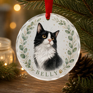 Custom Cat Watercolor Portrait Transparent Acrylic Ornament with Pet Name - Personalized Transparent Acrylic Ornament 3db0da4b-eca5-40b9-b7af-63c2f0607427.jpg