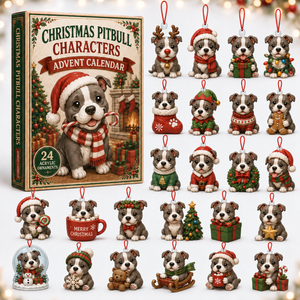Christmas Pitbull Characters Advent Calendar 2026 - 24-Day Festive Countdown, Acrylic Charms Blind Box - Gift For Pitbull Lovers 3db2d7b1-f190-416e-945e-6a3eebd94eba-pitbull-box-charms.png