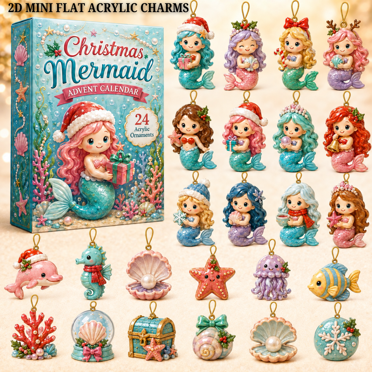 Christmas Mermaid Advent Calendar 2026 - 24-Day Festive Countdown, Acrylic Charms Blind Box - Gift For Mermaid Lovers 3db75502-6fd6-4df2-84de-71f9571f0bc5-mermaid-box.png