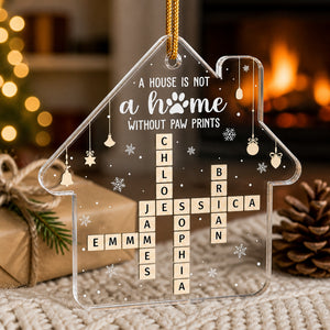 Paw Prints House Acrylic Ornament – Custom Family Name Crossword - Personalized Transparent Acrylic Ornament 3dda816a-ca4c-4c58-8cd4-2c2733f40f7a.jpg