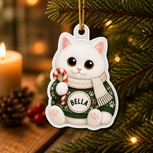 Cozy Cat Sweater Name Ornament - Custom Shape Acrylic - Personalized Laser Cut Custom Shape Ornament 3e08f6fe-b498-4dbc-b243-d5252cf8237d.jpg