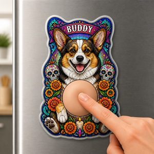 Personalized Día de los Muertos Pet Portrait Acrylic Fridge Magnet - Personalized Acrylic Refrigerator Magnet - Soft Rubber Belly 3e12f97c-8d10-4aa0-8640-ece8f2937924.png
