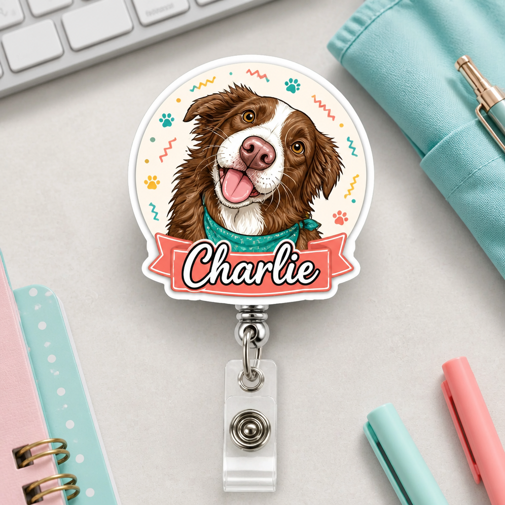 Custom Pet Portrait Cartoon Badge Reel - Personalized Custom Shape Badge Reel 3e16e6a6-0784-4e8d-884a-3fd4ade75e2c.png