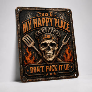 Grill Master Happy Place Metal Sign — Name Personalized - Personalized Metal Sign 3e2aeb54-2003-462f-abb5-af79527458fe.jpg