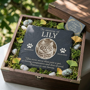 In Loving Memory - Cemetery Decorations for Grave, Cat Memorial Gifts, Gifts for Cat Lovers, Dog Memorial Stone
