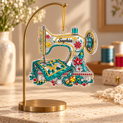 Personalized Sewing Machine Christmas Ornament, Custom Name Acrylic Ornament, Gift for Quilters, Seamstresses & Sewing Lovers 3e5ca363-cafd-4867-8ffa-53d75370ddb7-M-c-treo-m-y-may-Sophia-3.png