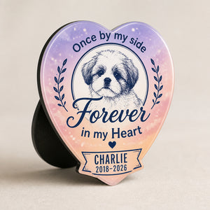 Heart Pet Memorial Fridge Magnet – Once by My Side - Personalized Custom Shape Fridge Magnet 3e74b6b7-f980-4f95-b1a9-c83b0b815eda.jpg