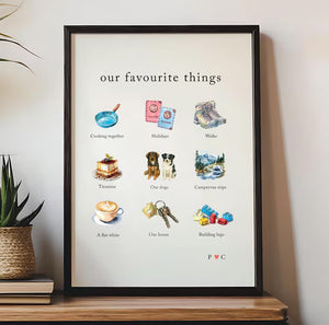 Personalised Our Favourite Things Print, Engagement present, Anniversary Print, Couples Gift, Valentines Present, Paper Anniversary 3e88cbf9-84e8-48ad-a44d-24ff06800531-dfggfghfh-3-.jpg