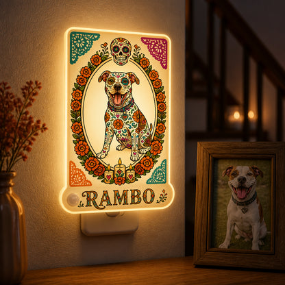 Custom Sugar Skull Pet Night Light – Photo-to-Art with Name - Personalized Acrylic Night Light 3e9faa05-1b8a-45d9-bc07-32294f678d09.jpg