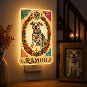 Custom Sugar Skull Pet Night Light – Photo-to-Art with Name - Personalized Acrylic Night Light 3e9faa05-1b8a-45d9-bc07-32294f678d09.jpg