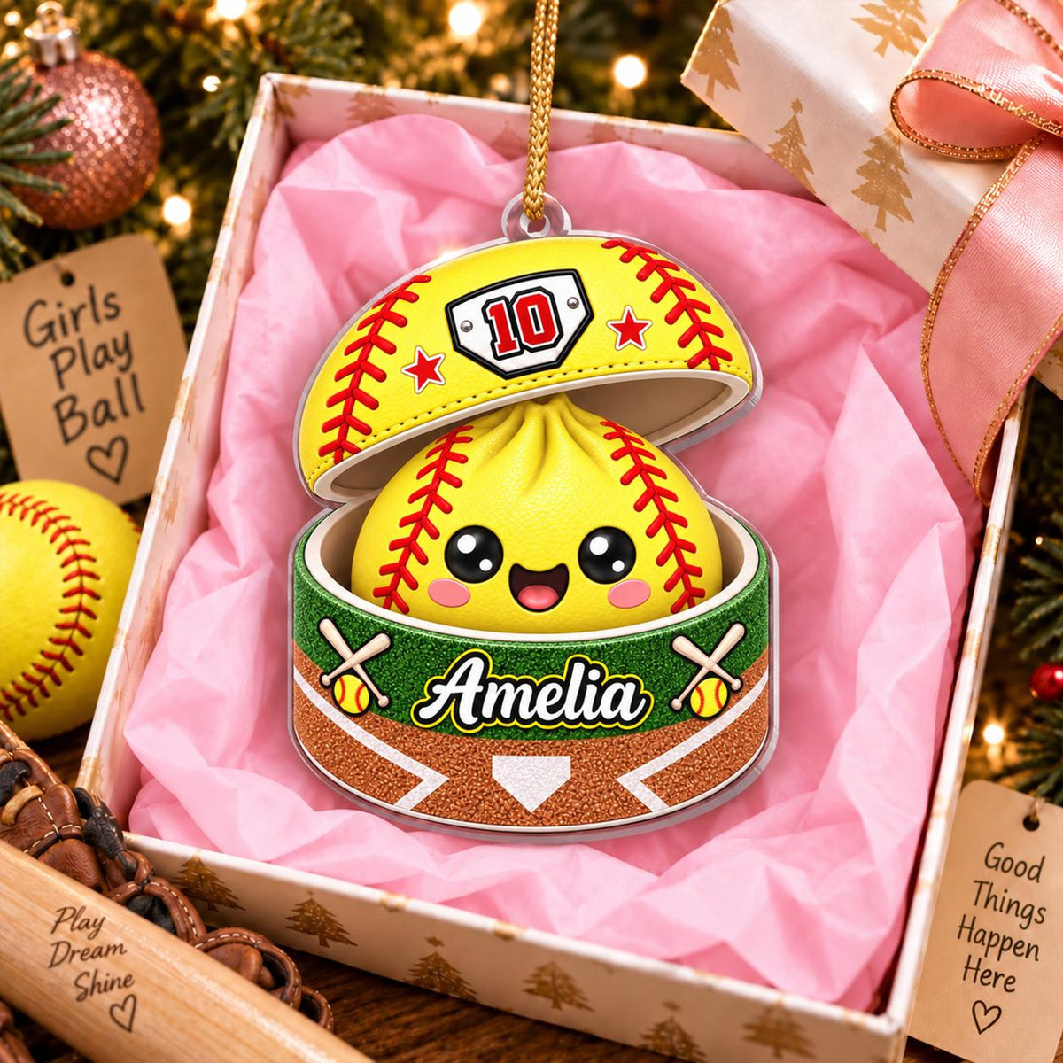 Personalized Softball Dumpling Ornament, Squishy Dumpling Acrylic Ornament, Custom Name Softball Player Christmas Gift 3eb49809-7272-4710-b2a1-4d40b284d164-2.jpg