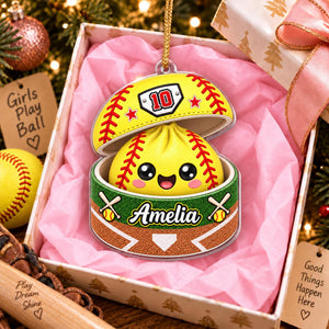 Personalized Softball Dumpling Ornament, Squishy Dumpling Acrylic Ornament, Custom Name Softball Player Christmas Gift 3eb49809-7272-4710-b2a1-4d40b284d164-2.jpg