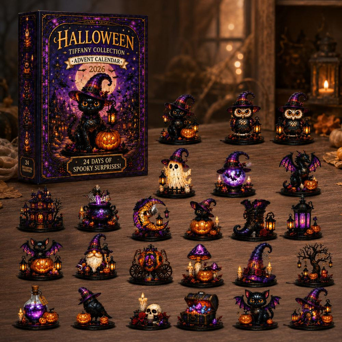 Halloween Advent Calendar, 24 Day Countdown Box, Mystery Box, Acrylic Figurines, Halloween Decor, Spooky Collectible, Blind Box, Halloween Gift 3eb65a94-995f-4440-96fe-1fd70b8c96d8-1.jpg