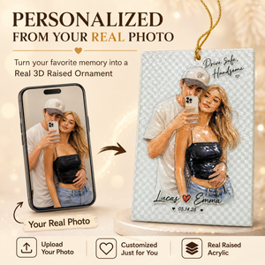Personalized Photo Real 3D Raised Acrylic Car Ornament, Custom Couple Portrait Hanging Keepsake, Romantic Anniversary Gift For Couple 3ee304c8-6c76-4f76-8c28-50ceac40f642-banner-4.png