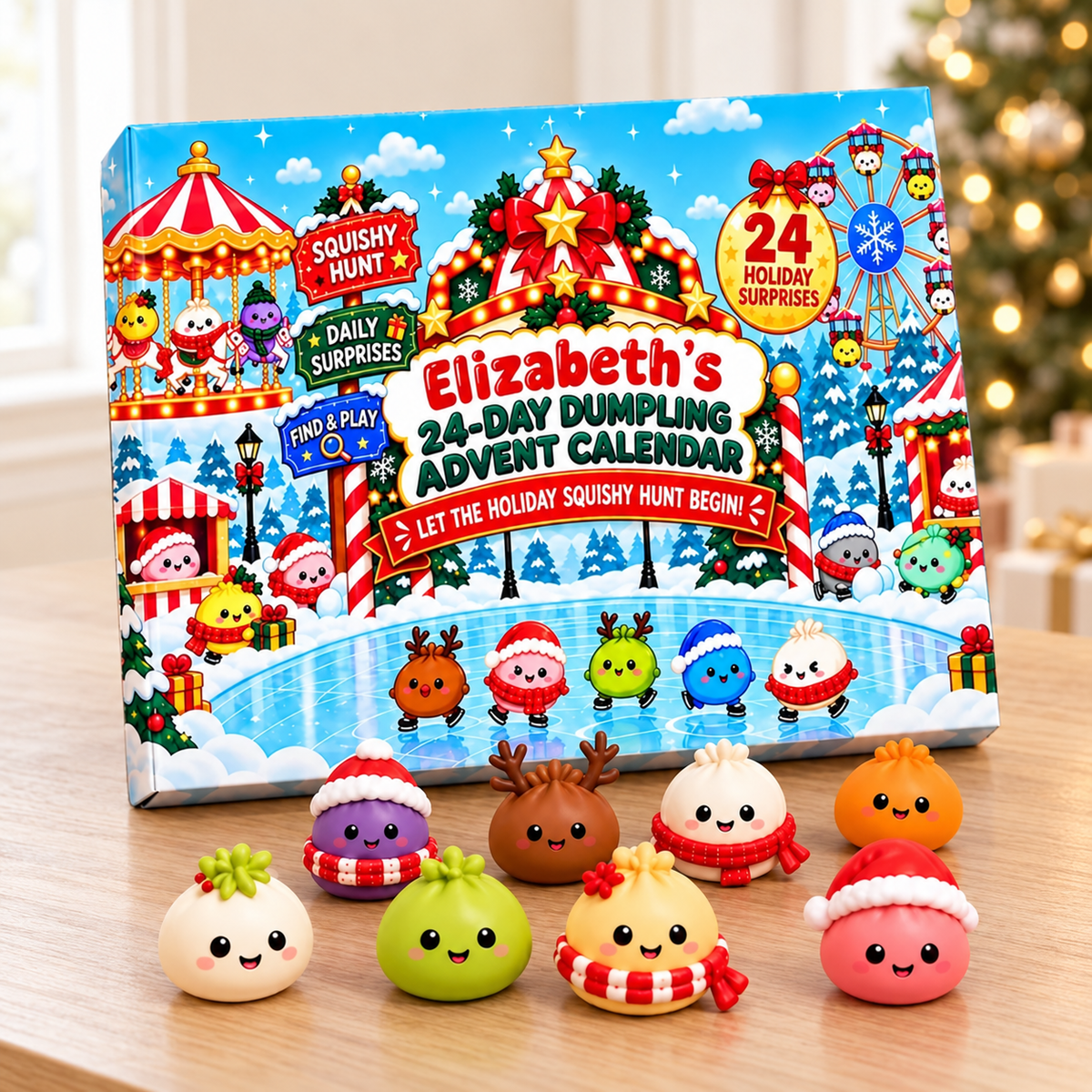 Personalized Name Dumpling Squishy Advent Calendar, 24 Days Squishy Hunt Countdown, Squishy Fidget Toys, Kids Christmas Gift 3eeca2e0-fabb-4d59-8323-fd8831b5ded8-c2078772-62f0-4fbc-8fdd-b06a46178aee.png