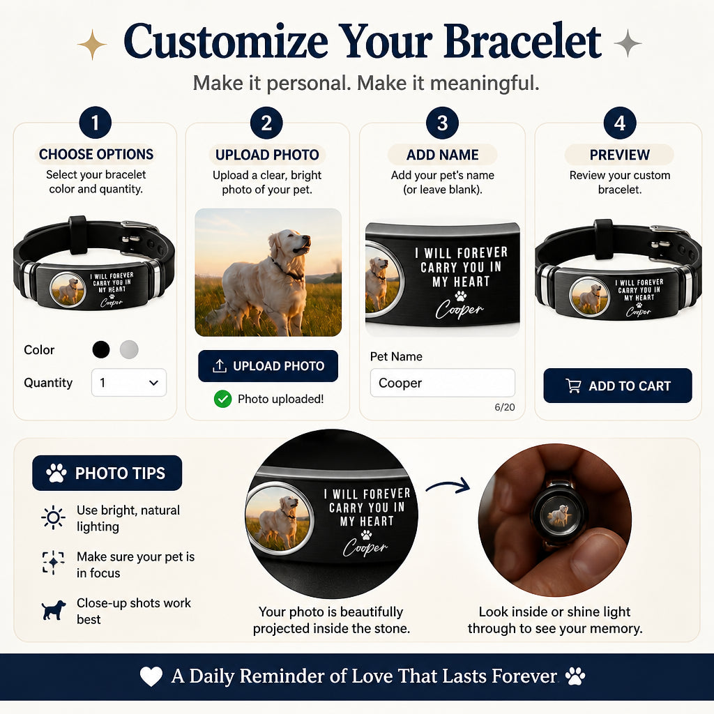 Pet Memorial Photo Bracelet – I Will Forever Carry You In My Heart - Personalized Projection Bracelet 3ef642fc-59e3-4fb8-9ce4-36252efb6fb5.jpg