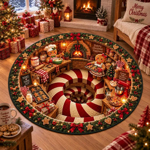 Christmas Baking 3D Illusion Round Rug, Gingerbread Baking Candy Cane Spiral Floor Mat, Holiday Living Room Decor, Xmas Gift 3f1950ac-2a22-4f9d-ac5e-c764f0f9e18c-dffd-2-.webp