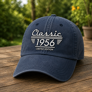 70th Birthday Embroidered Hat, Born in 1956, Dad birthday gifts, Classic Car Lover, Limited Edition, 70th Birthday Gift for men, Grandpa Turning Seventy