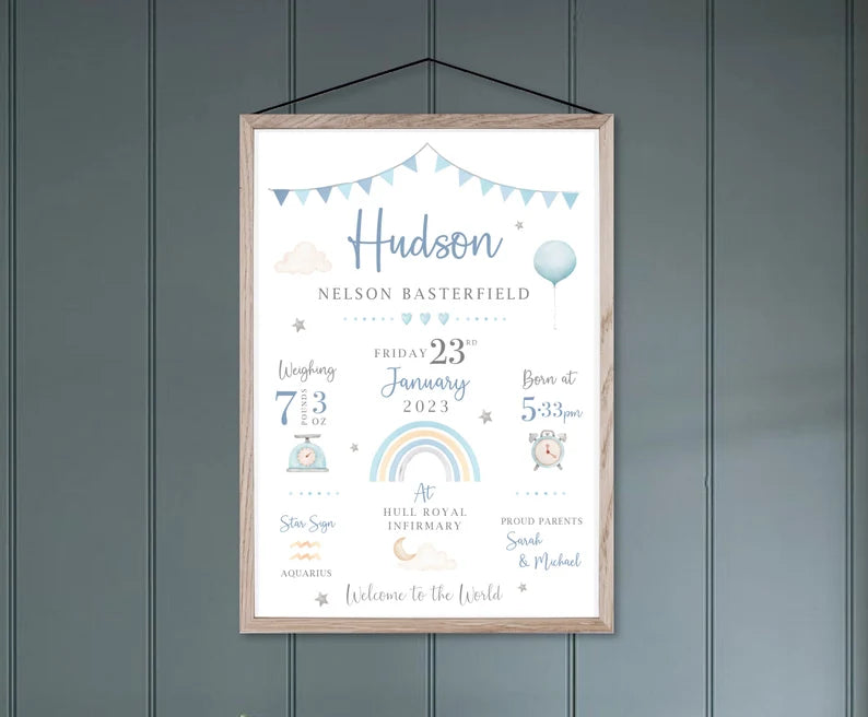 New Baby Personalised Print | Birth Details Gift | Keepsake Print | New Baby Gift | New Baby Girl | Newborn Gift 3f1d8805-adde-4f1c-81fc-6019779adf73-hghghj-1-.webp