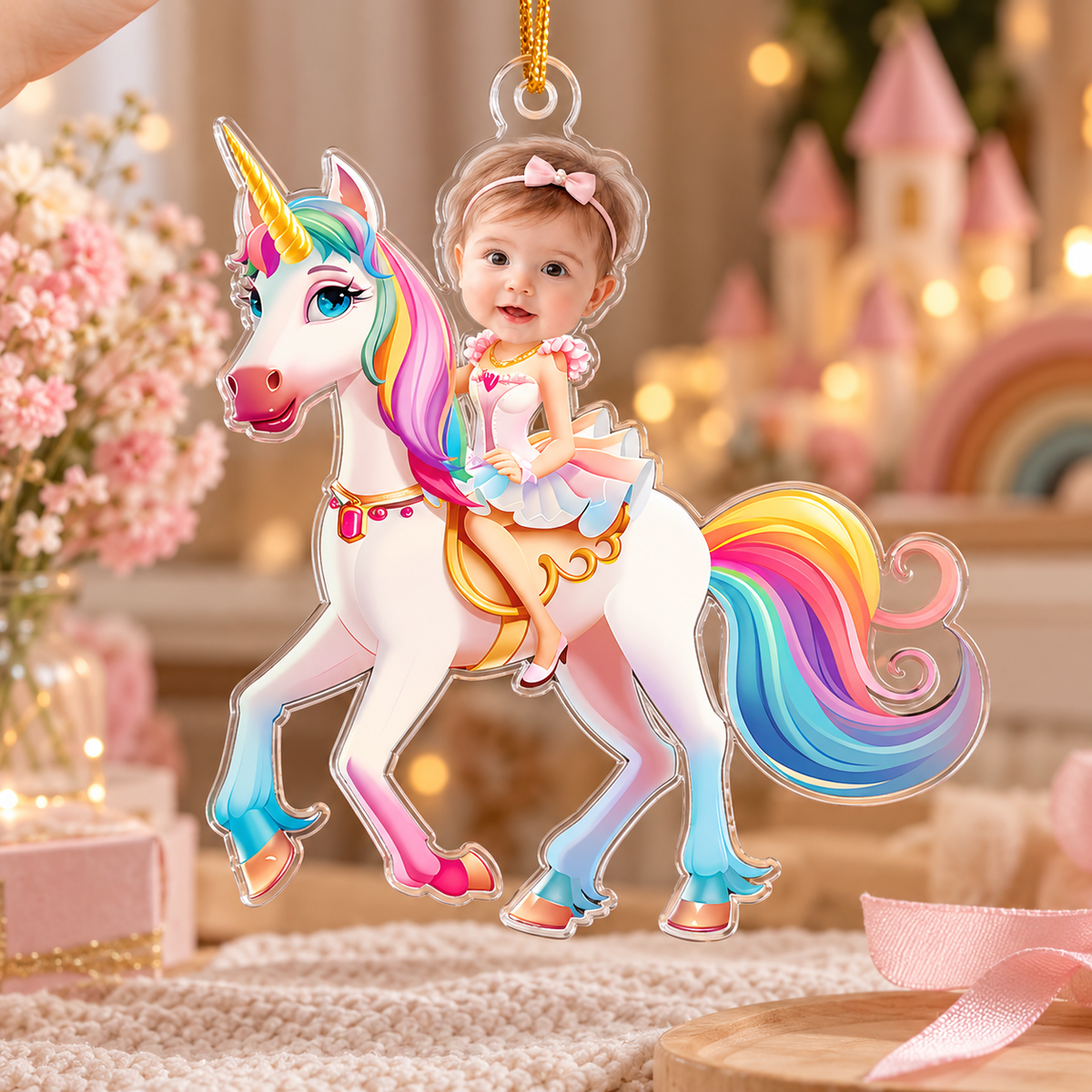 Unicorn Princess - Custom Face Ornament Gifts For Girl, Daughter - Personalized Acrylic Photo Ornament 3f2071d8-9a8f-4804-9e98-2163e5312fc8-2b5d6a25-9c67-46d2-ae09-178df27d355b.png