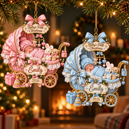Personalized Baby’s First Christmas Ornament 2026, Custom Name Acrylic Keepsake, Newborn Baby Girl Boy Gift, Pink Blue Ornament 3f240572-e1e5-4879-a08c-7161dc414e1c-f5f124df-8441-412e-8e25-5d2b43250965.png